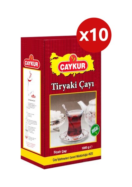 Çaykur Tiryaki Çay 1000 gr x 10'lu